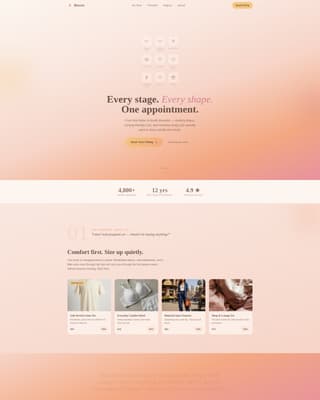 Maternity & Baby Care Booking Website Template