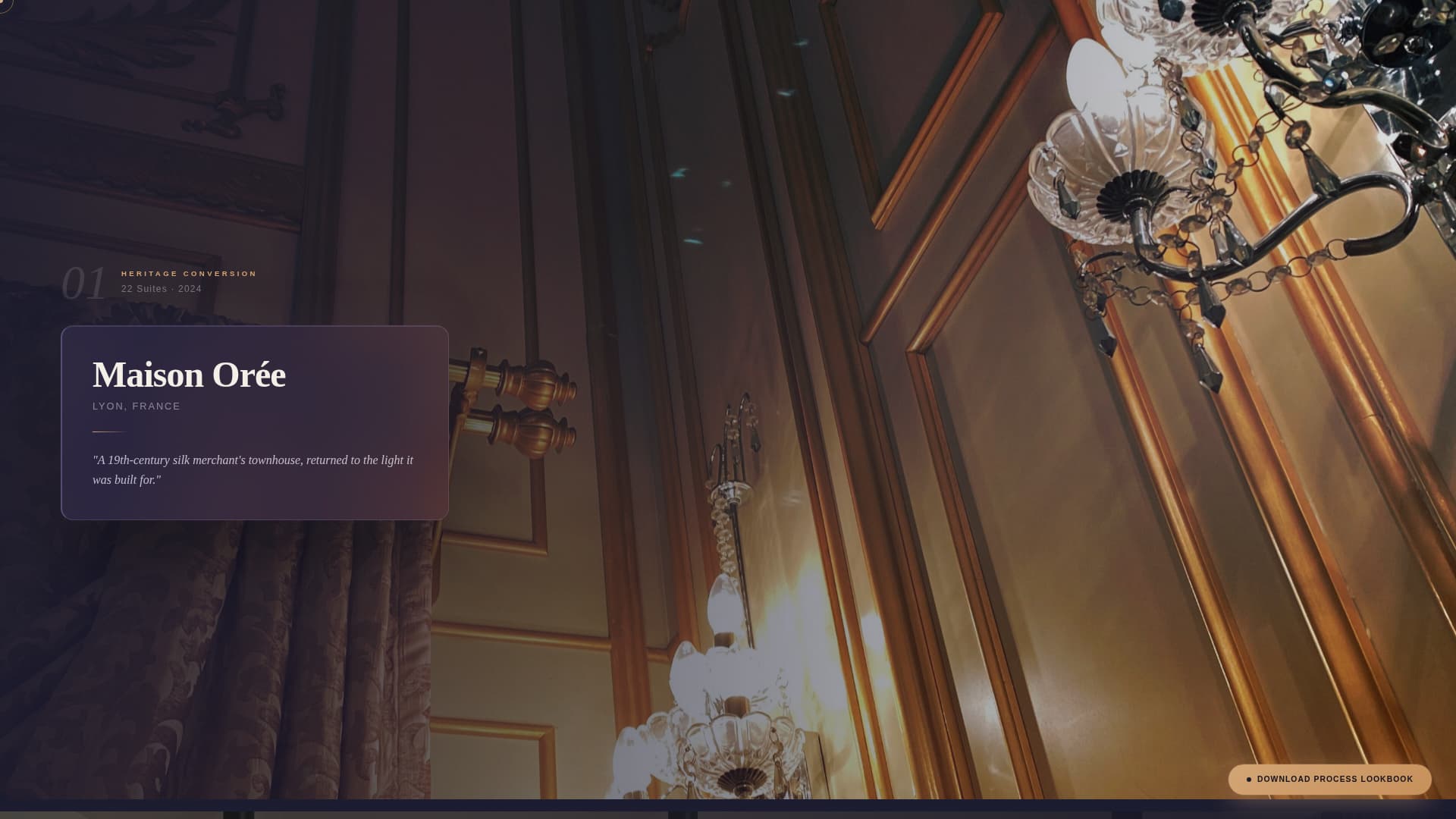 Atelier - Immersive Hospitality Landing Page Template