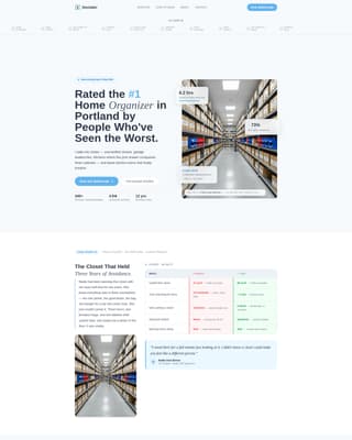 Professional Organizer Booking Website Template