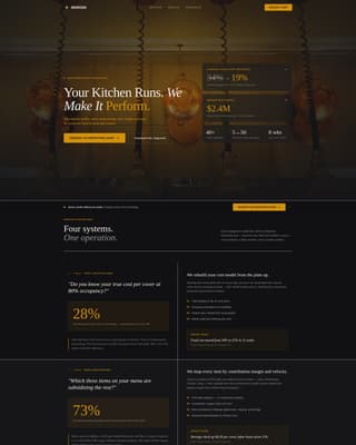 Food & Beverage Consulting Professional Website Template