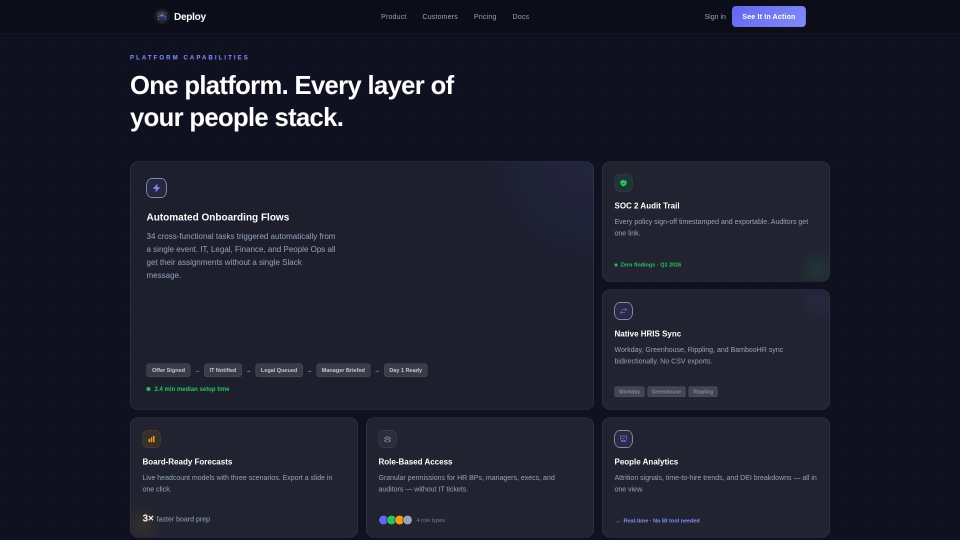 HRTech Startup Privacy Policy Website Template