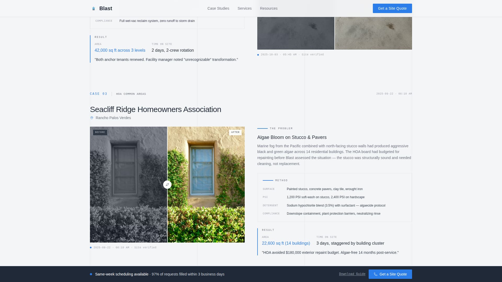 Blast - Powerful Pressurewashing Landing Page Template