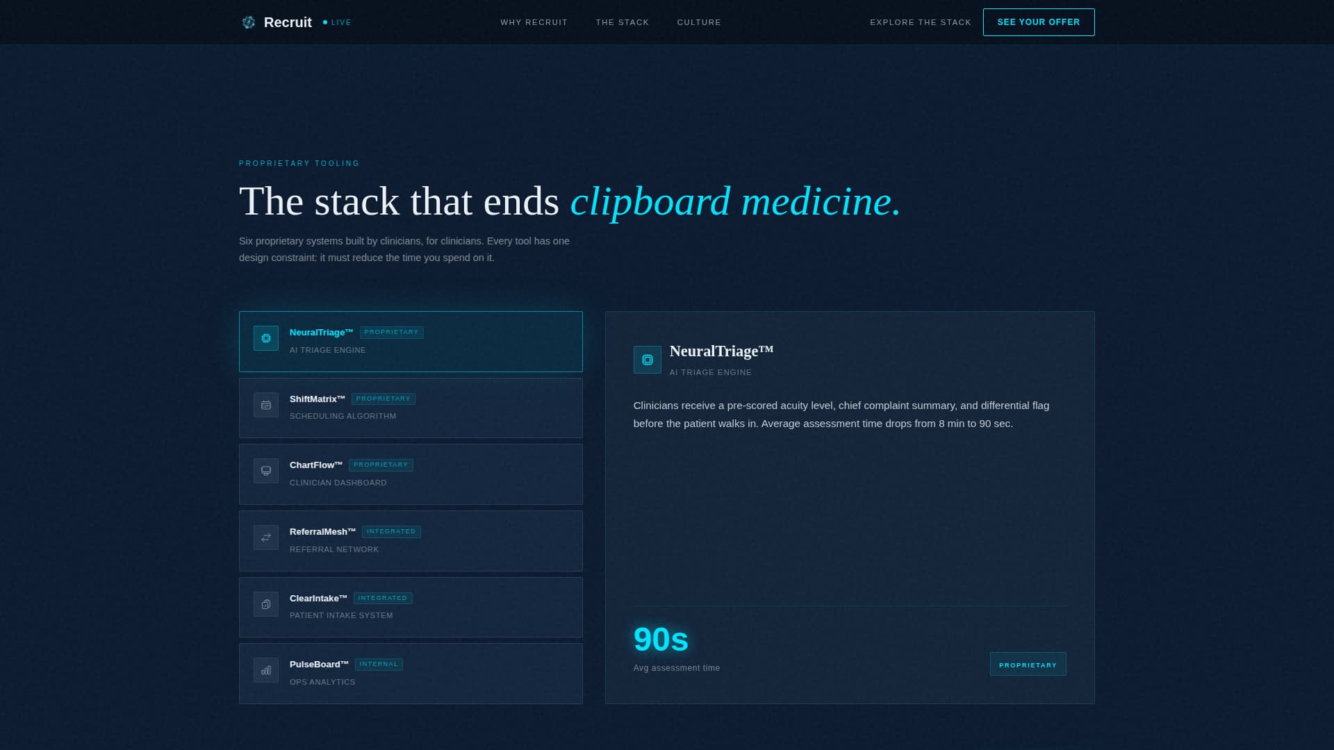 Recruit - Powerful Medicalclinic Landing Page Template