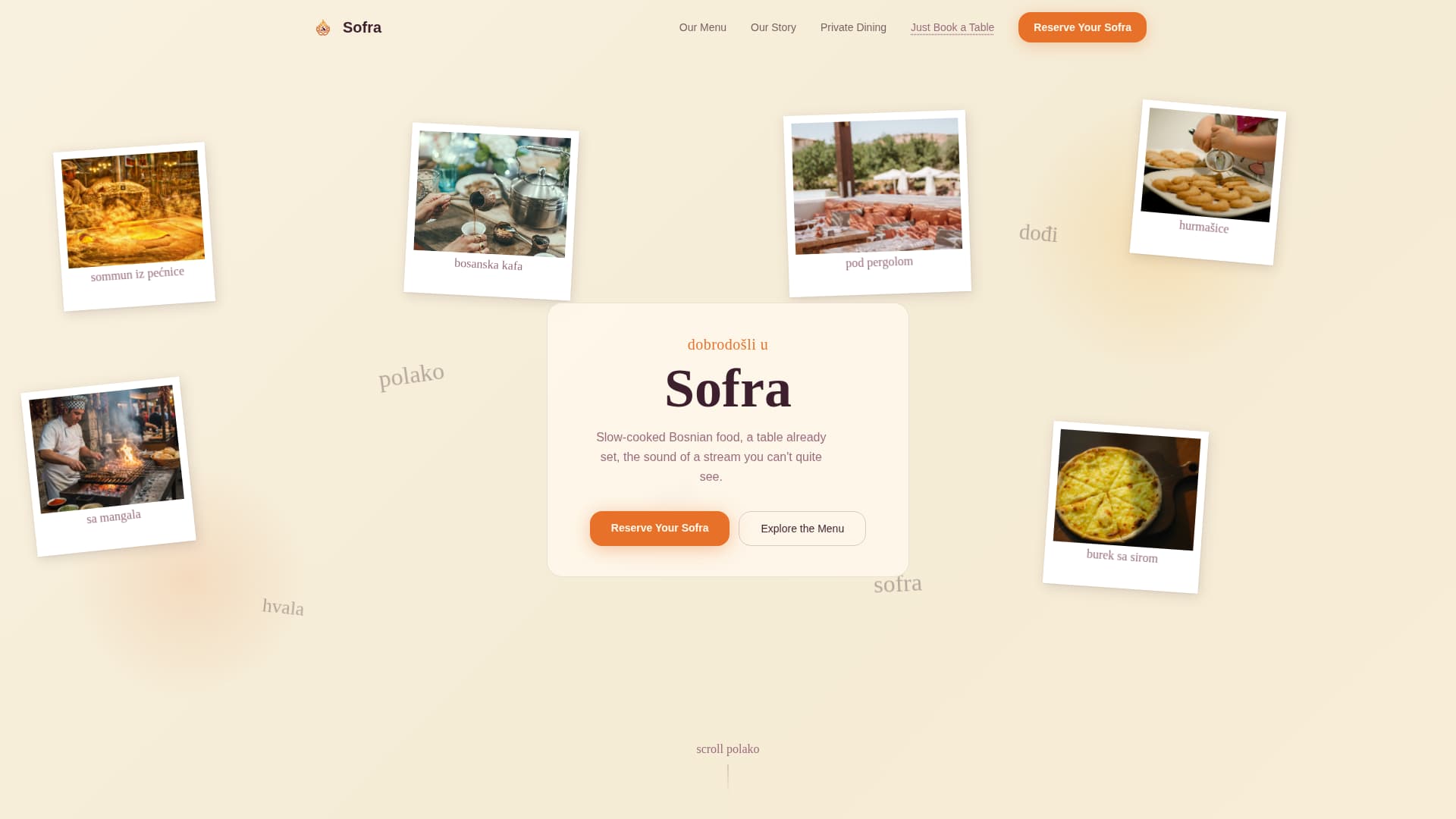 Mangal - Citrusburst Bosnian Landing Page Template