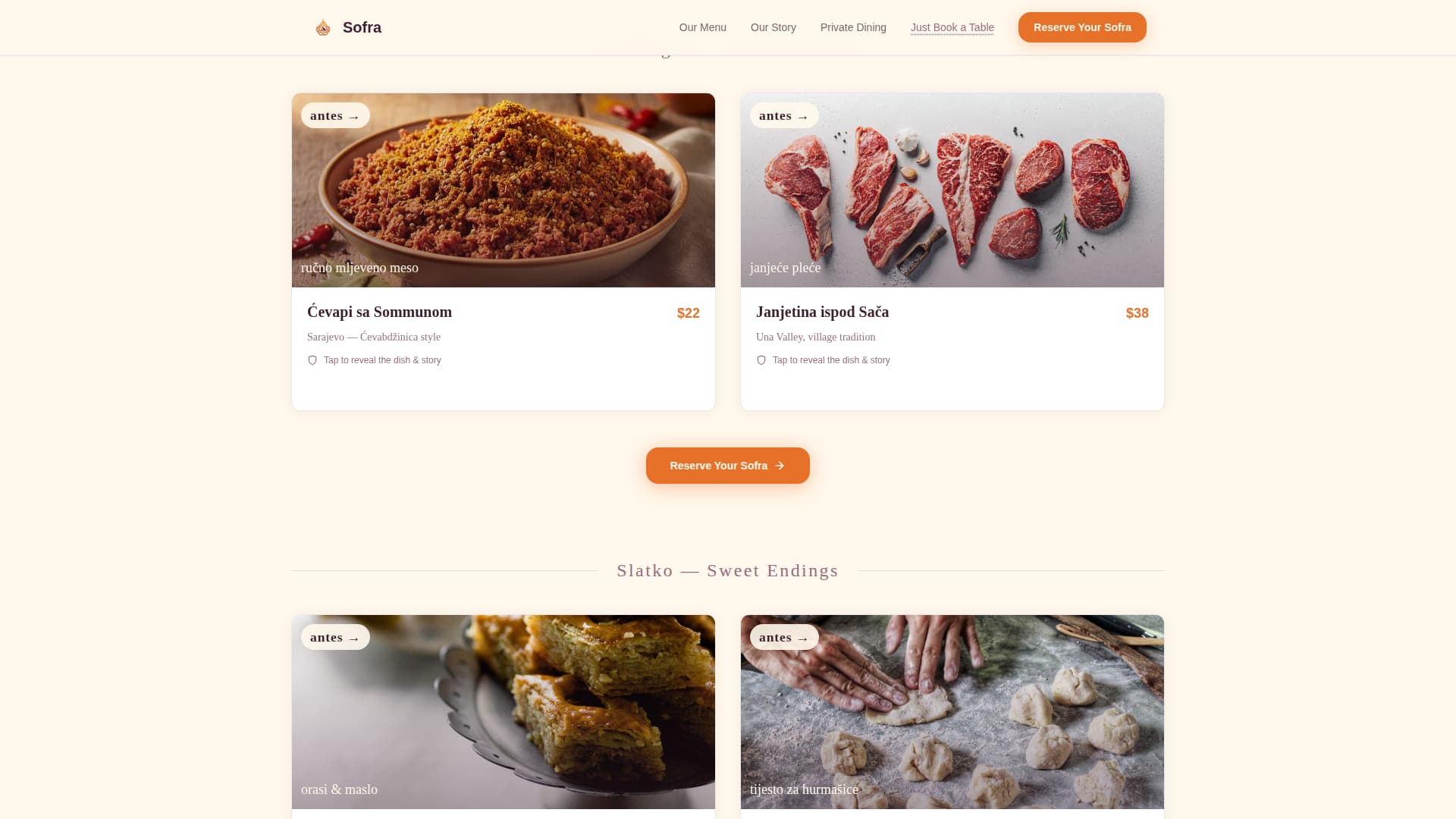 Mangal - Citrusburst Bosnian Landing Page Template
