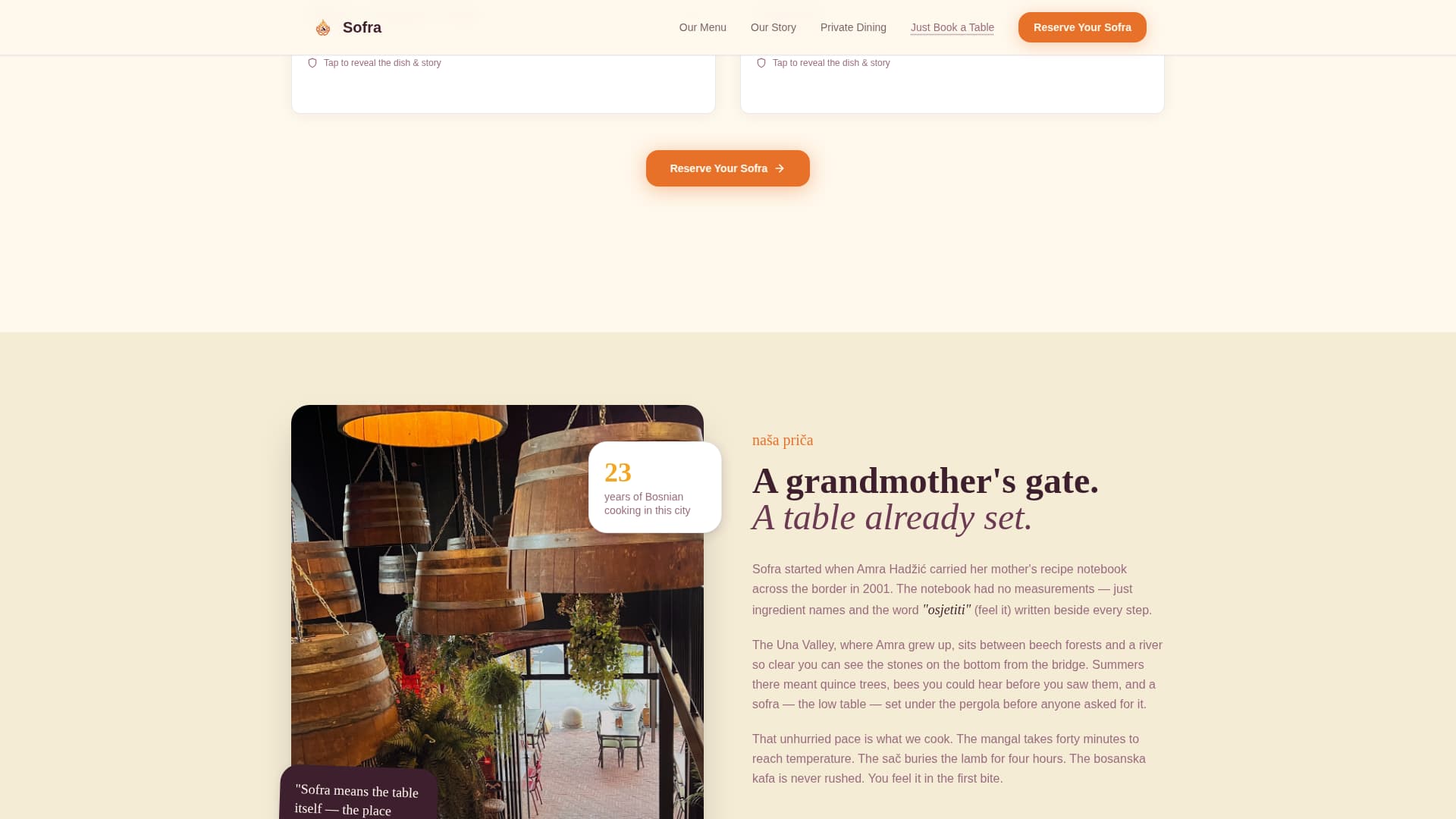 Mangal - Citrusburst Bosnian Landing Page Template