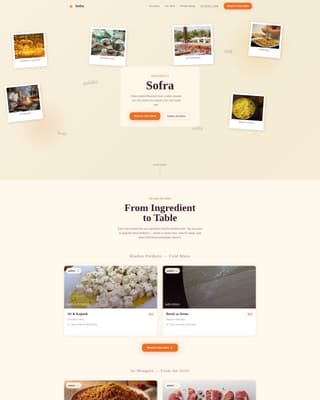 Mangal - Citrusburst Bosnian Landing Page Template