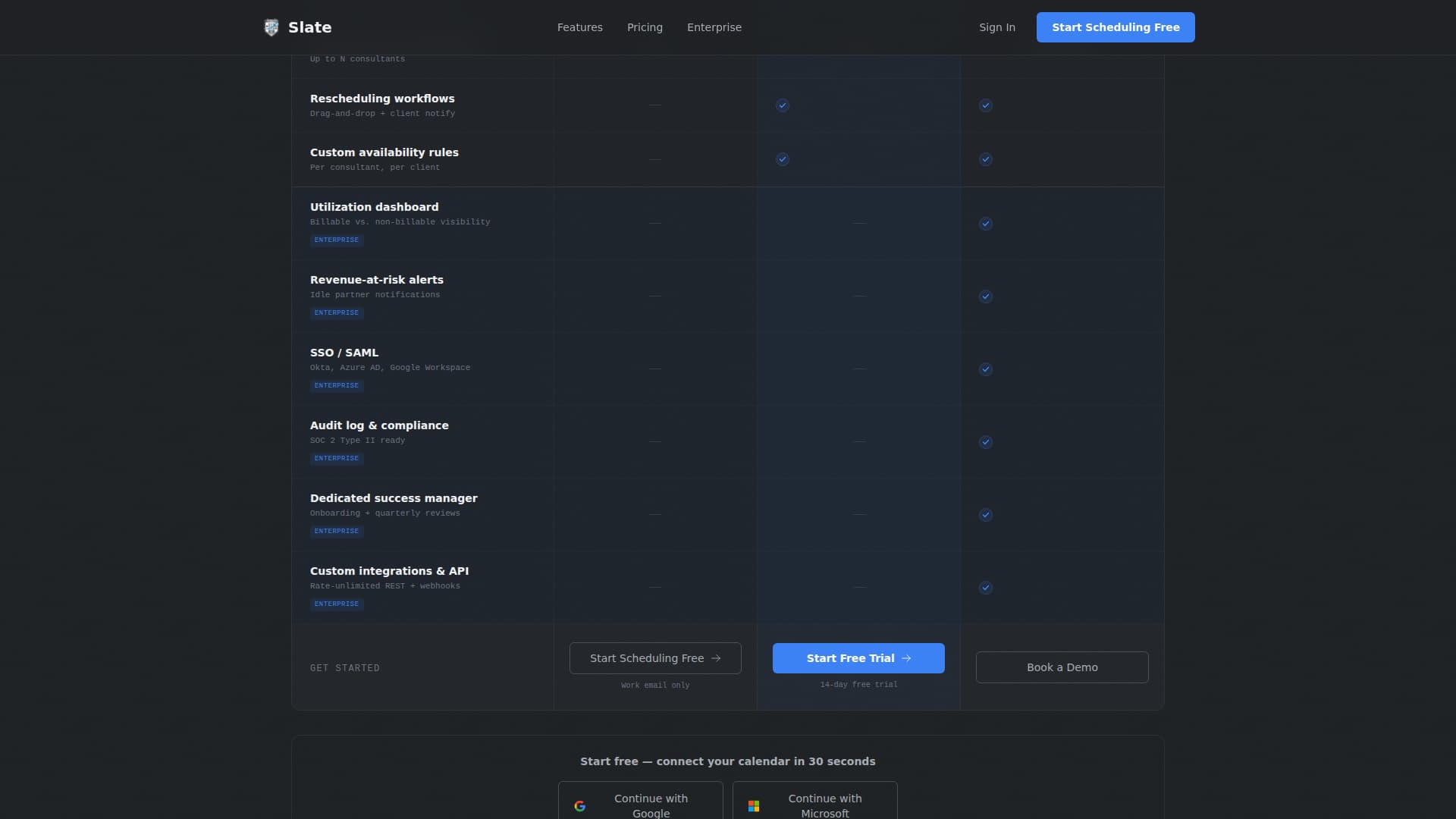 Consulting Firm Software Booking Website Template