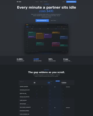 Consulting Firm Software Booking Website Template