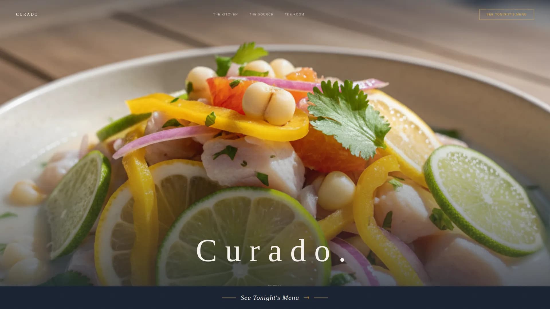 Coastal — Elevated Peruvian Ceviche Landing Page Template