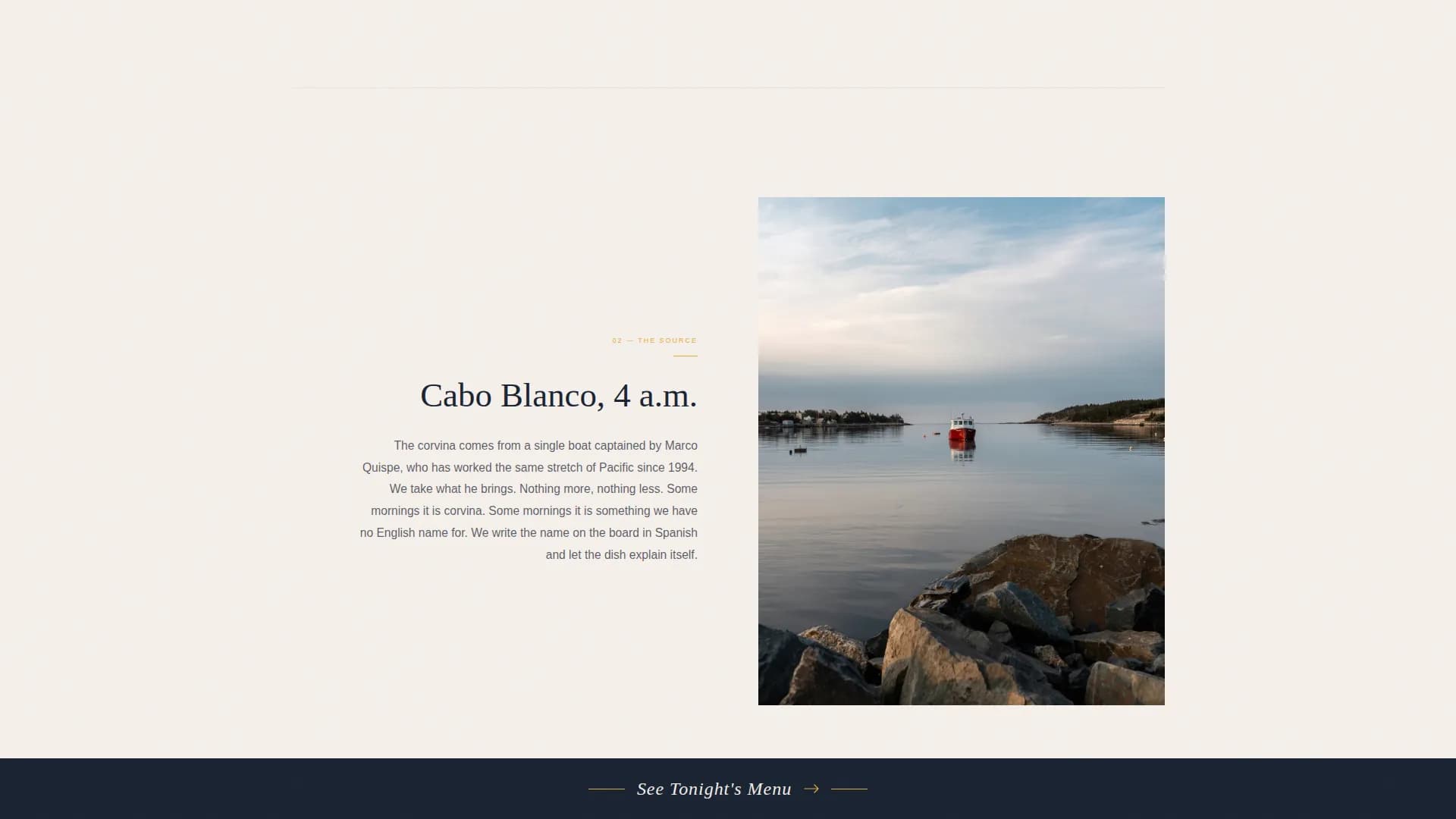 Coastal — Elevated Peruvian Ceviche Landing Page Template