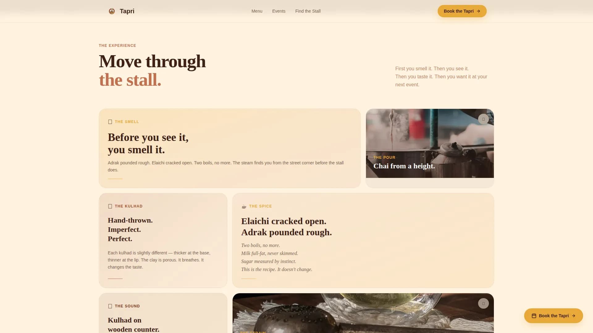 Indian Street Food & Regional Cuisine Booking Website Template