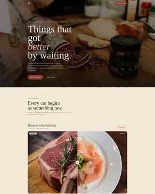 Meat & Seafood Professional Website Template