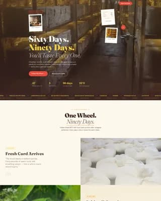 Cave — Premium Cheese Marketplace Landing Page Template