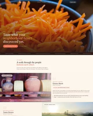 Wedge — Curated Cheese Subscription Landing Page Template