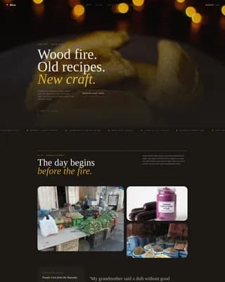 Chilean Cuisine Booking Website Template