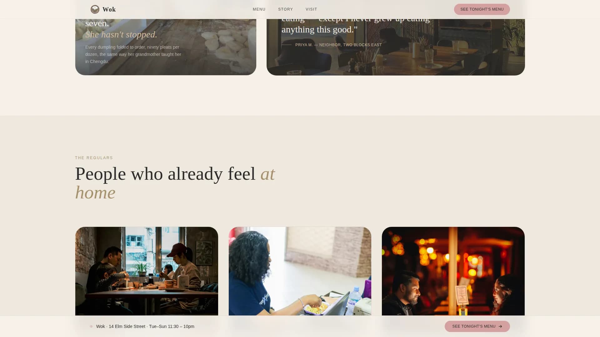 Chinese Dining Professional Website Template