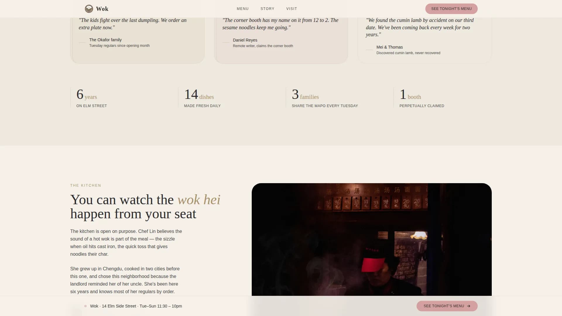 Chinese Dining Professional Website Template