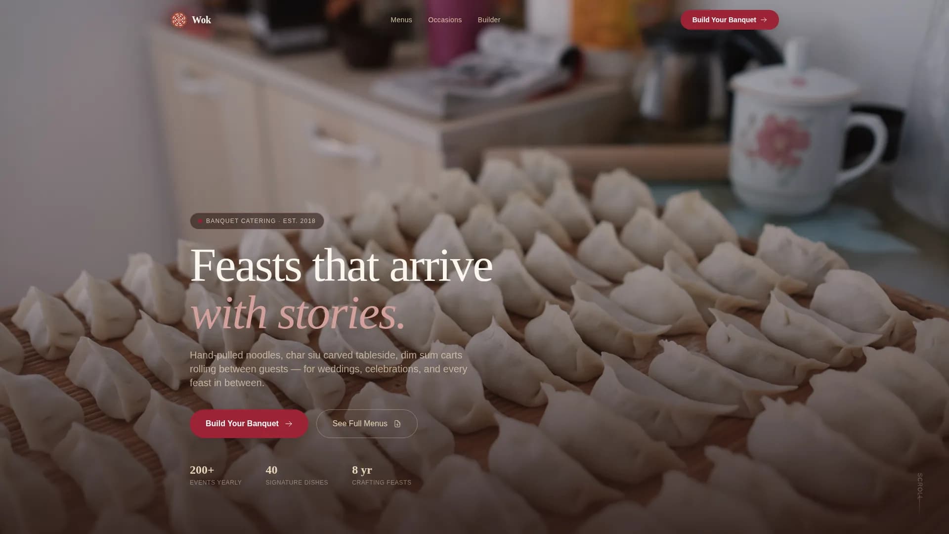Chinese Dining Booking Website Template