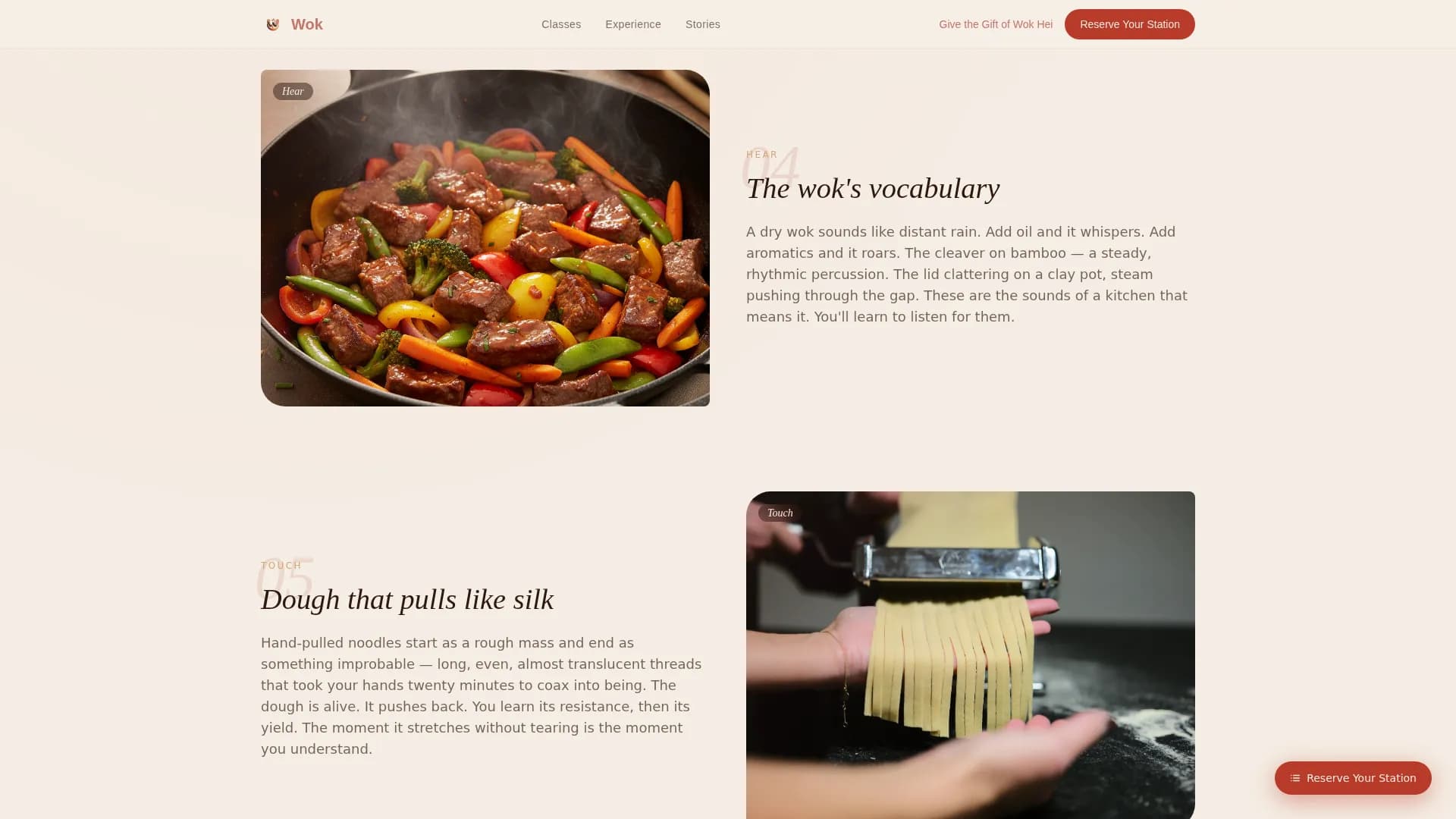 Chinese Dining Specialist Booking Website Template