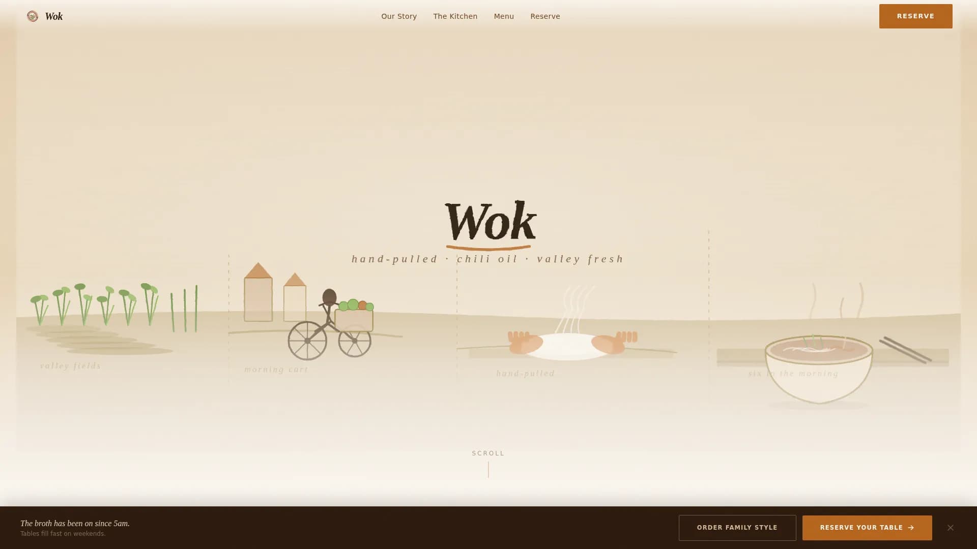 Chinese Dining Booking Website Template