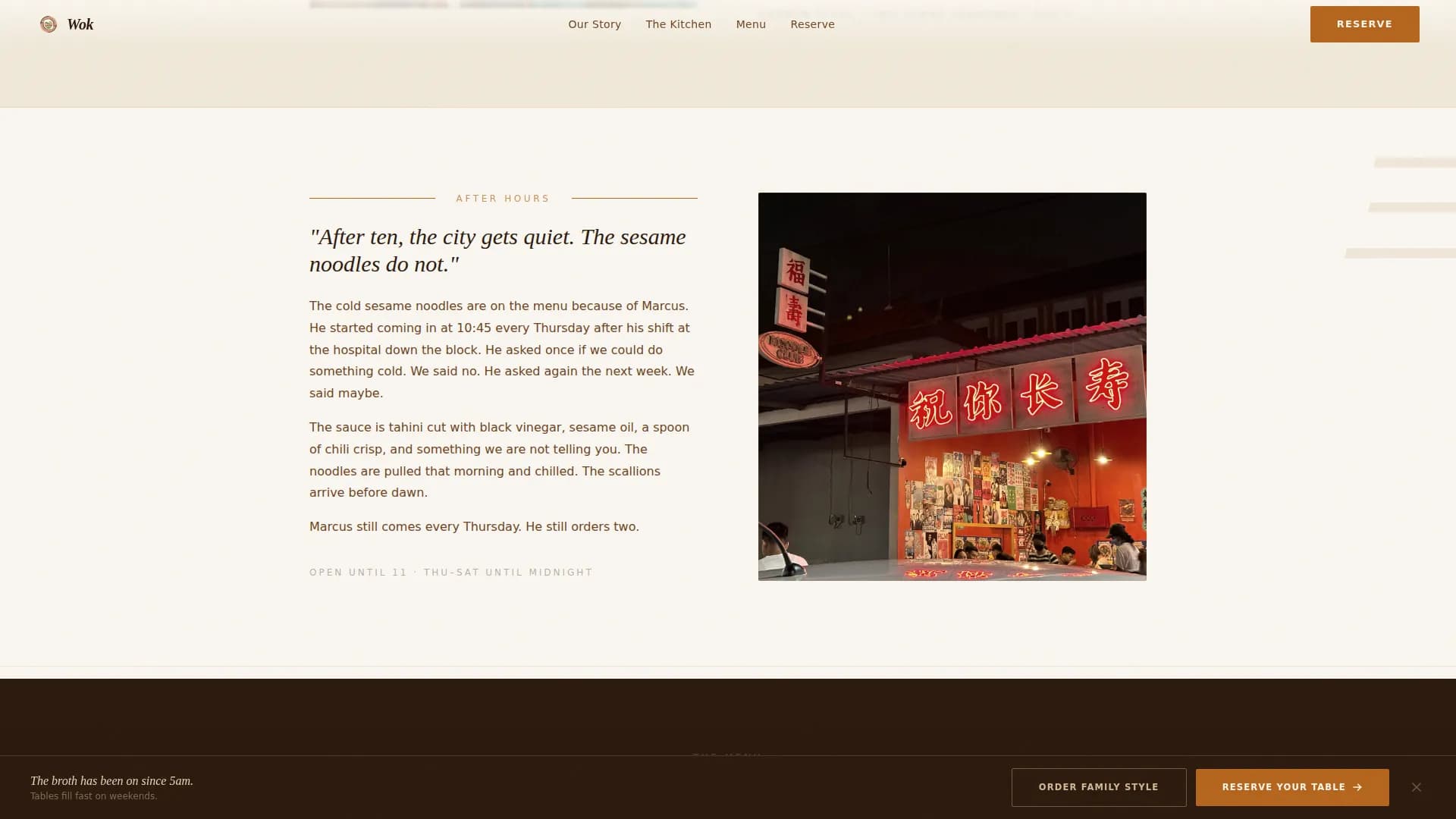 Chinese Dining Booking Website Template