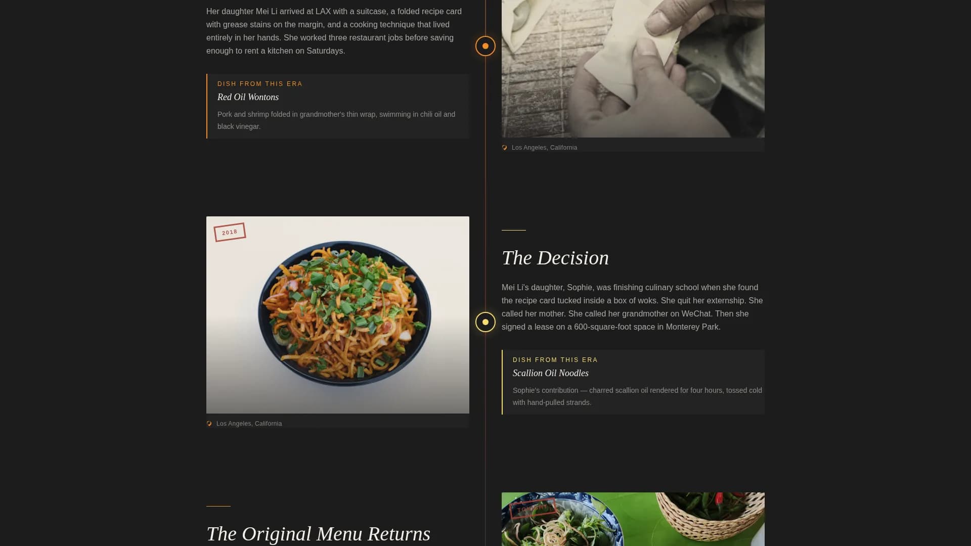 Chinese Cuisine & Dining Specialist Professional Website Template