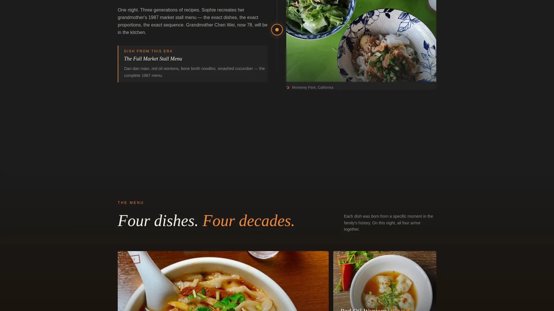 Chinese Cuisine & Dining Specialist Professional Website Template