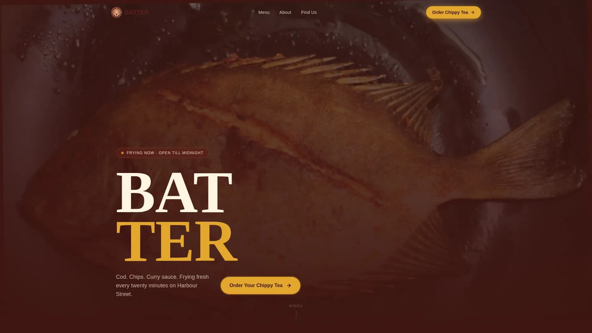 Regional & Specialty Restaurant Specialist Professional Website Template