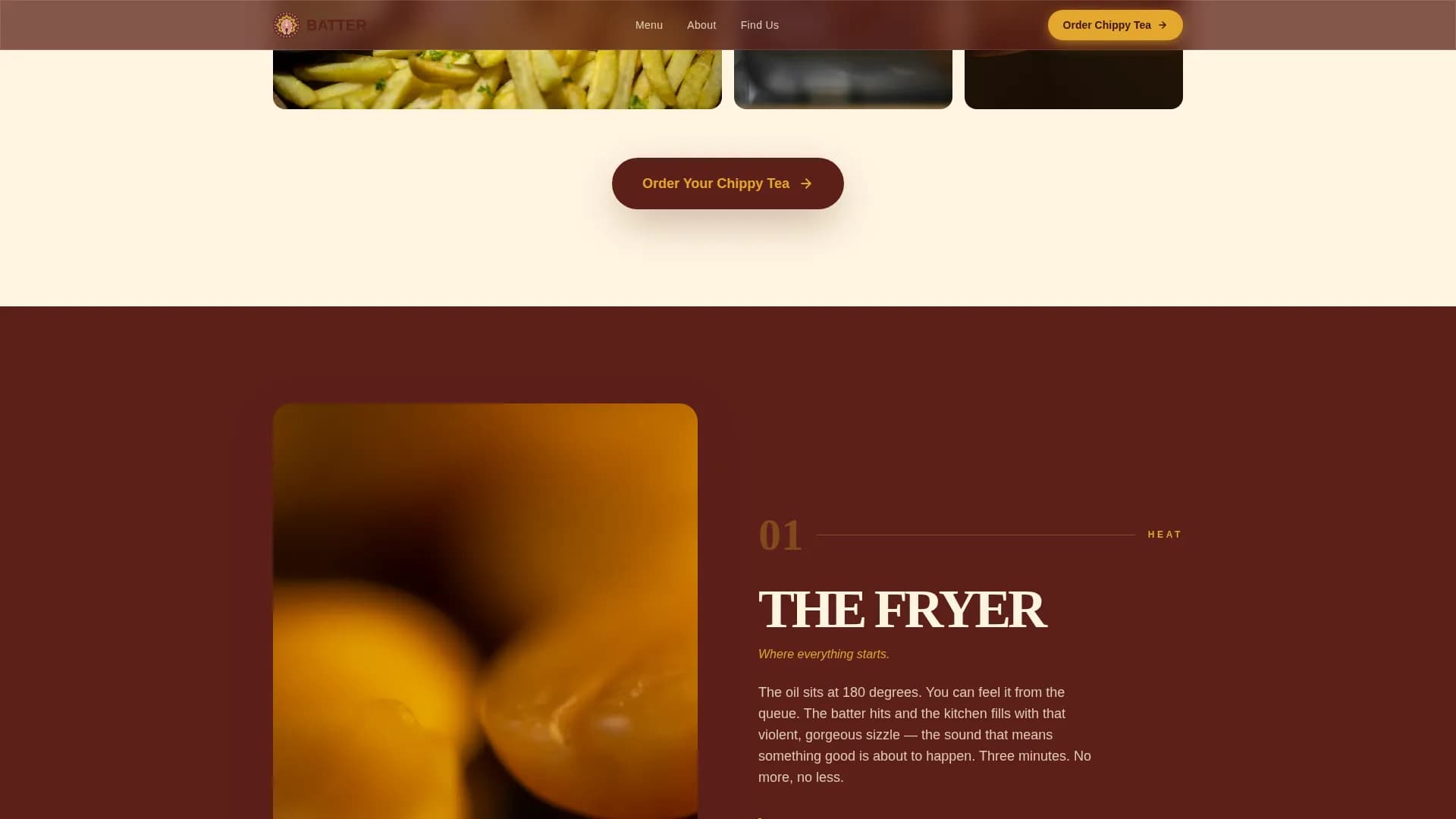 Regional & Specialty Restaurant Specialist Professional Website Template