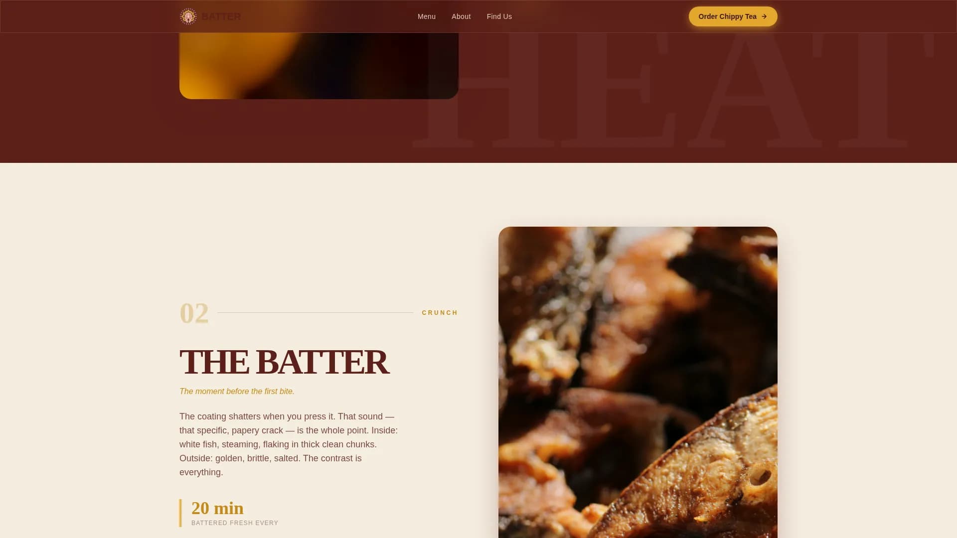 Regional & Specialty Restaurant Specialist Professional Website Template