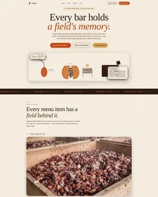 Chocolate & Confectionery Professional Website Template