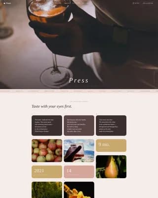 Ferment — Craft Cider Producer Landing Page Template