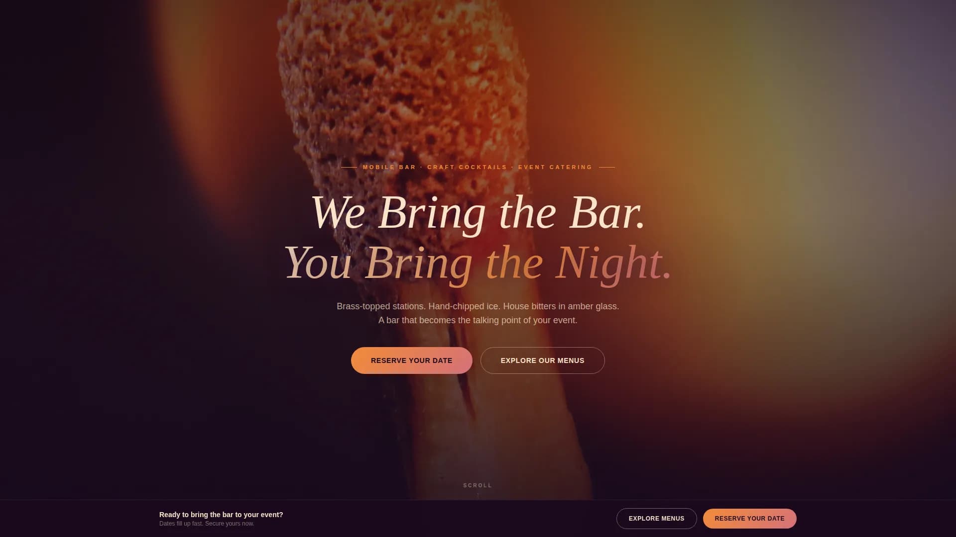 Catering & Event Food Professional Website Template
