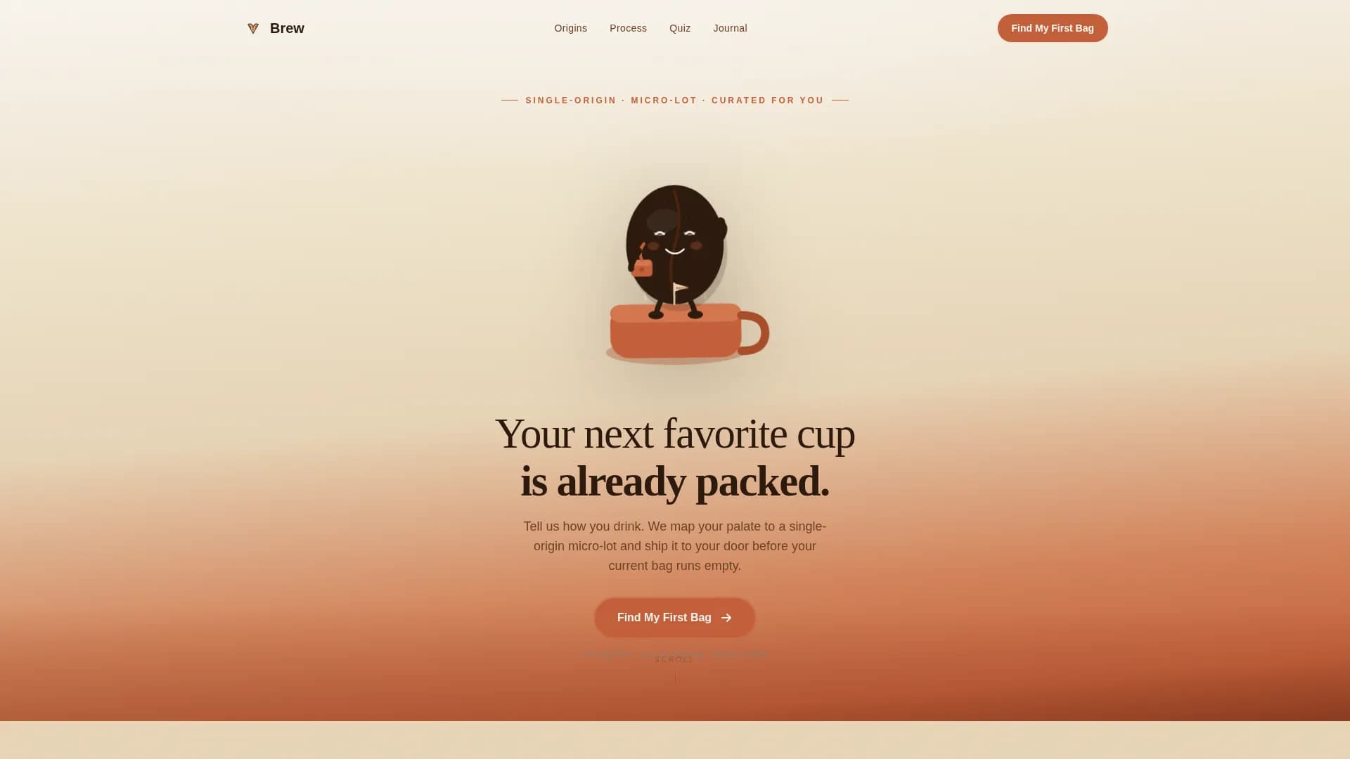Coffee Roaster & Specialty Coffee Pricing Website Template