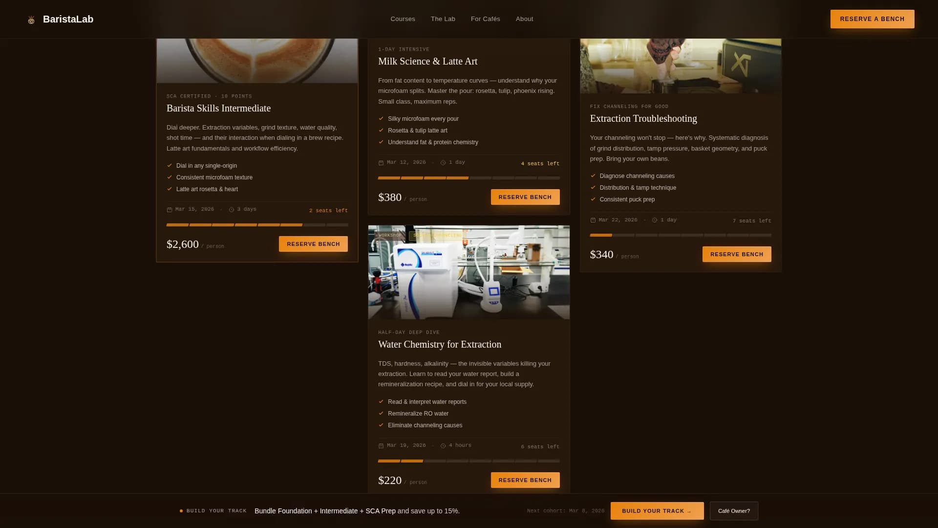 Coffee Roaster & Specialty Coffee Specialist Pricing Website Template