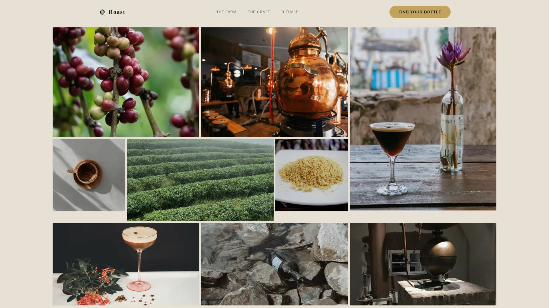 Coffee Roaster & Specialty Coffee Pricing Website Template