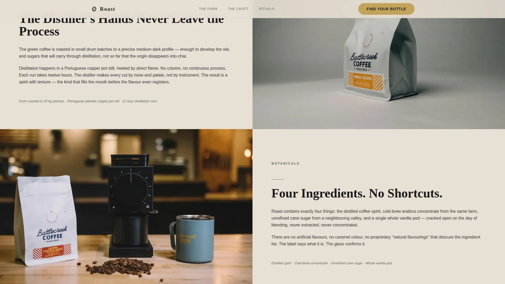 Coffee Roaster & Specialty Coffee Pricing Website Template