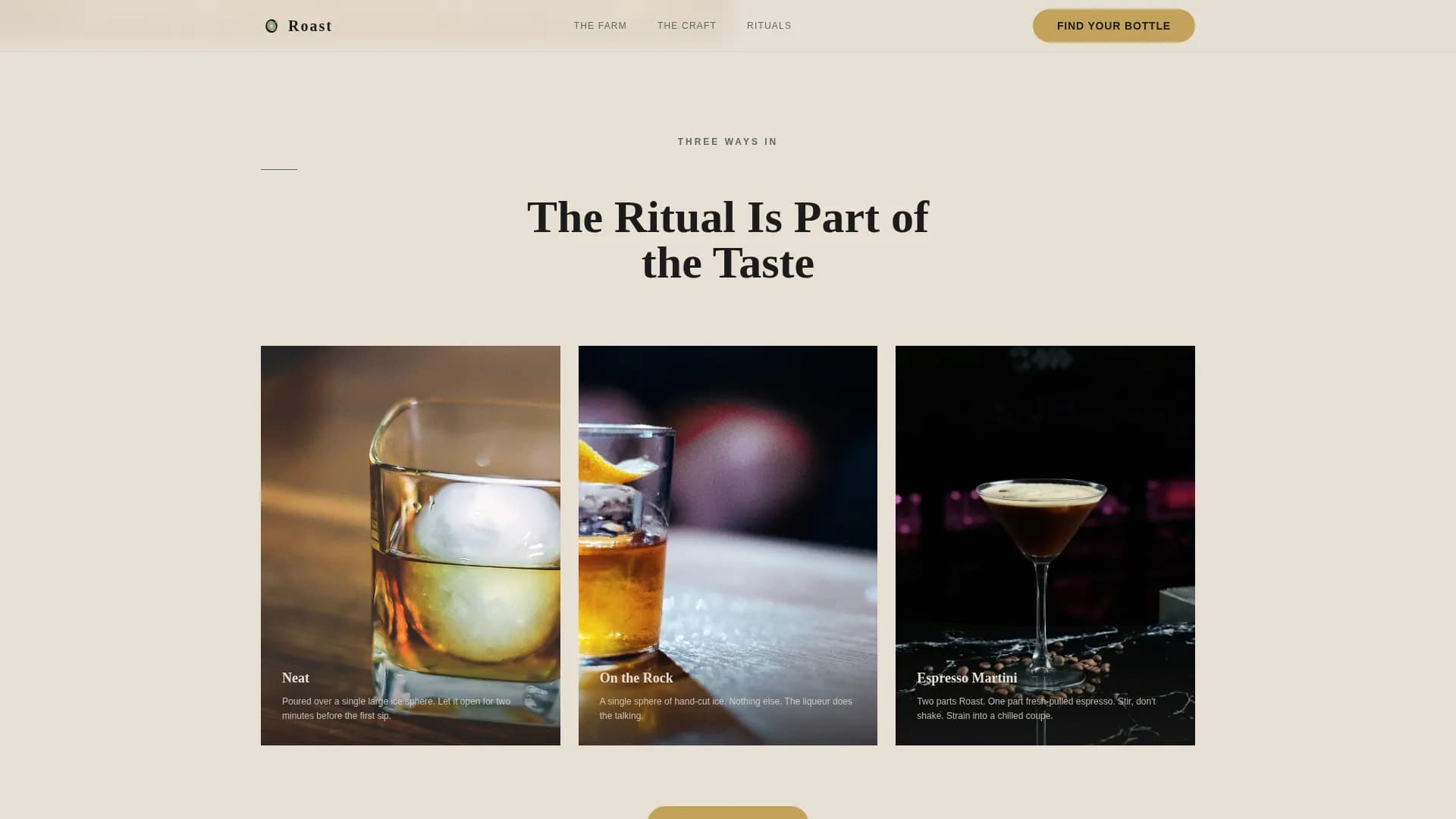 Coffee Roaster & Specialty Coffee Pricing Website Template