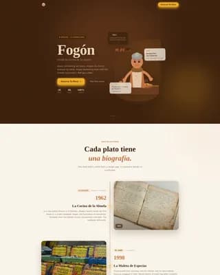 Fogn - Authentic Colombian Restaurant Landing Page Template