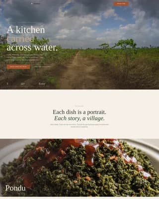 Plantain — Authentic Congolese Catering Landing Page Template