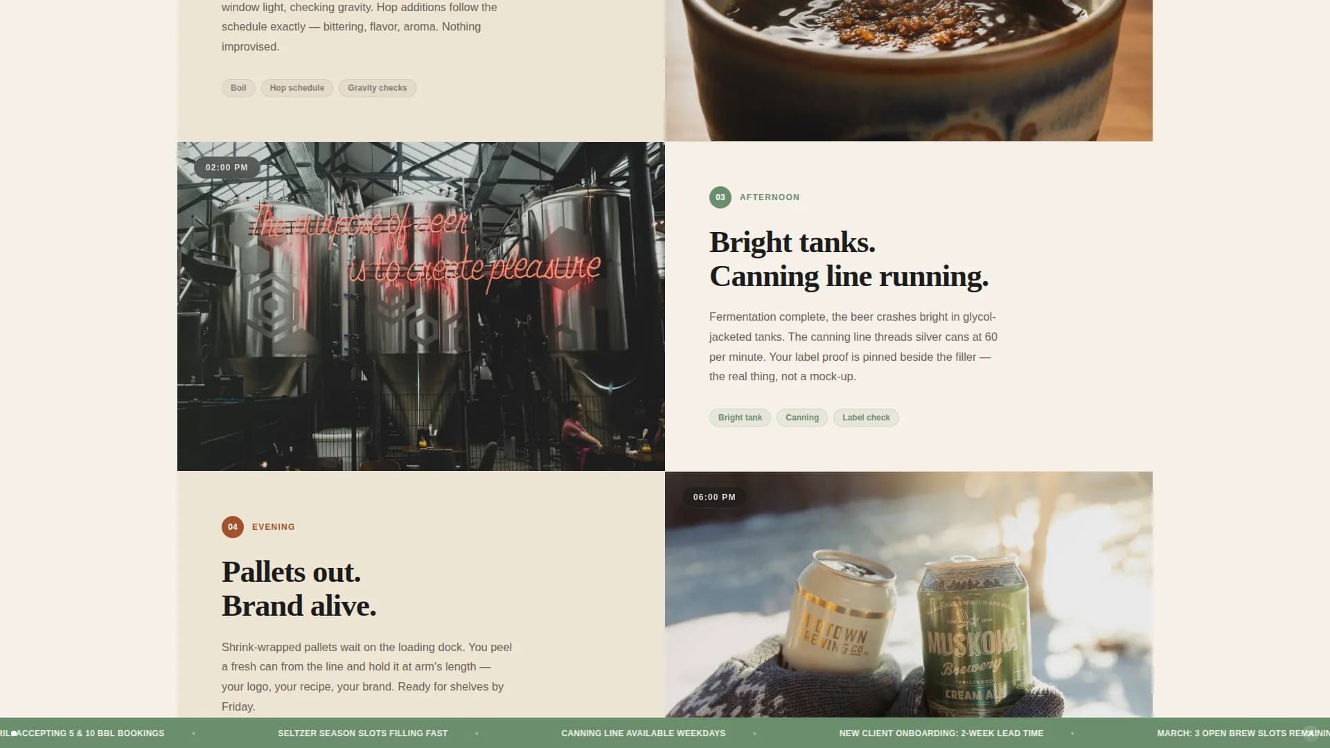 Brewery & Craft Beer Booking Website Template