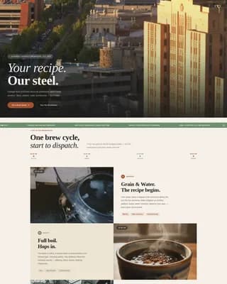 Brewery & Craft Beer Booking Website Template