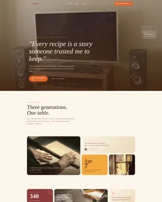 Chef & Culinary Personality Booking Website Template