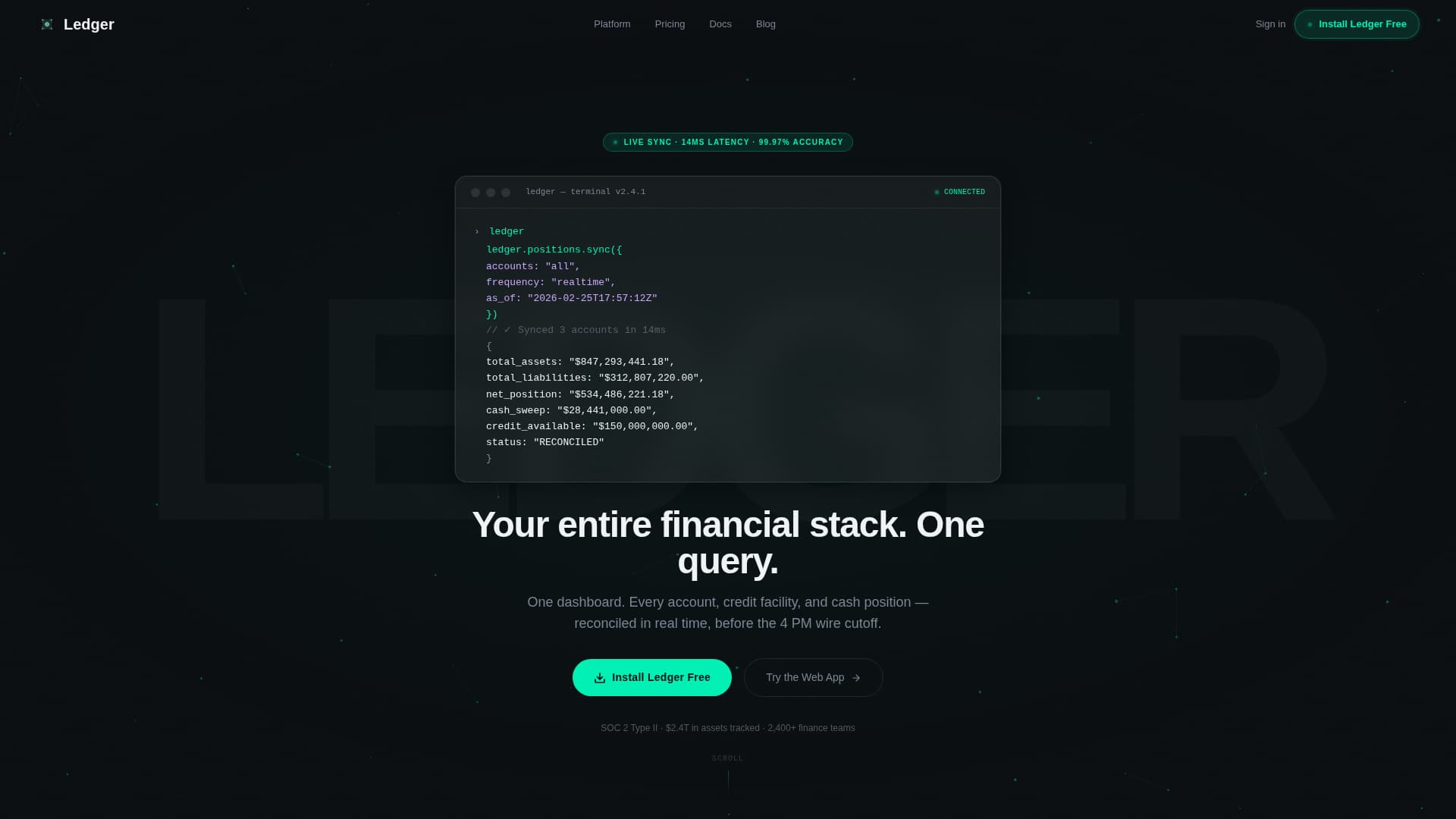 Financial Services Software & SaaS Professional Website Template