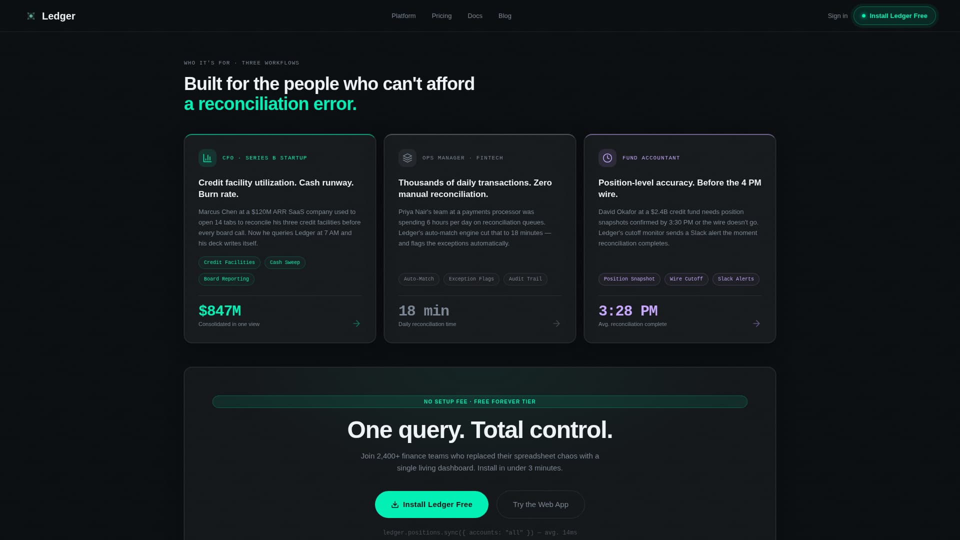 Financial Services Software & SaaS Professional Website Template