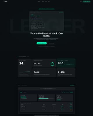 Financial Services Software & SaaS Professional Website Template