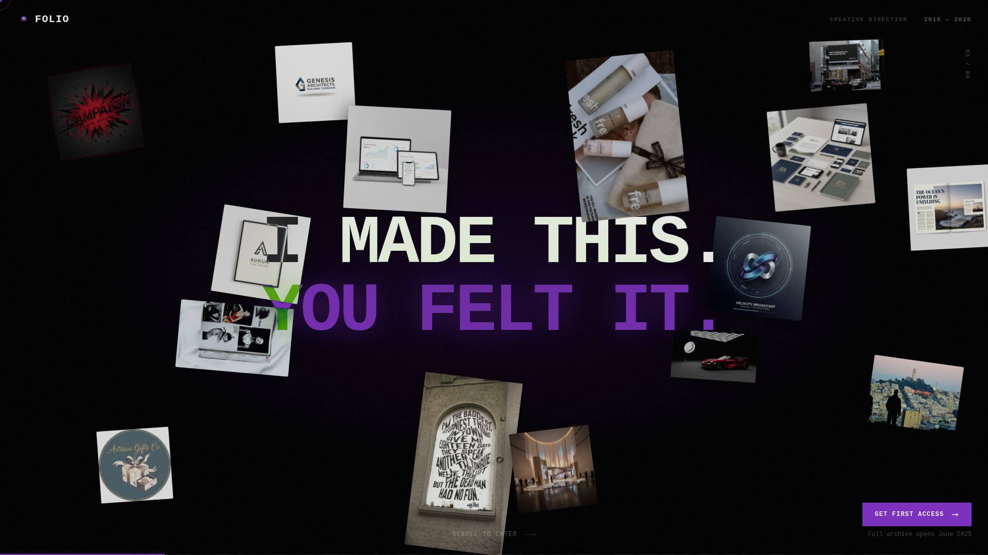Creative Director Portfolio Pre-Launch Website Template