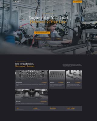 Coil - Precision Springmanufacturer Landing Page Template