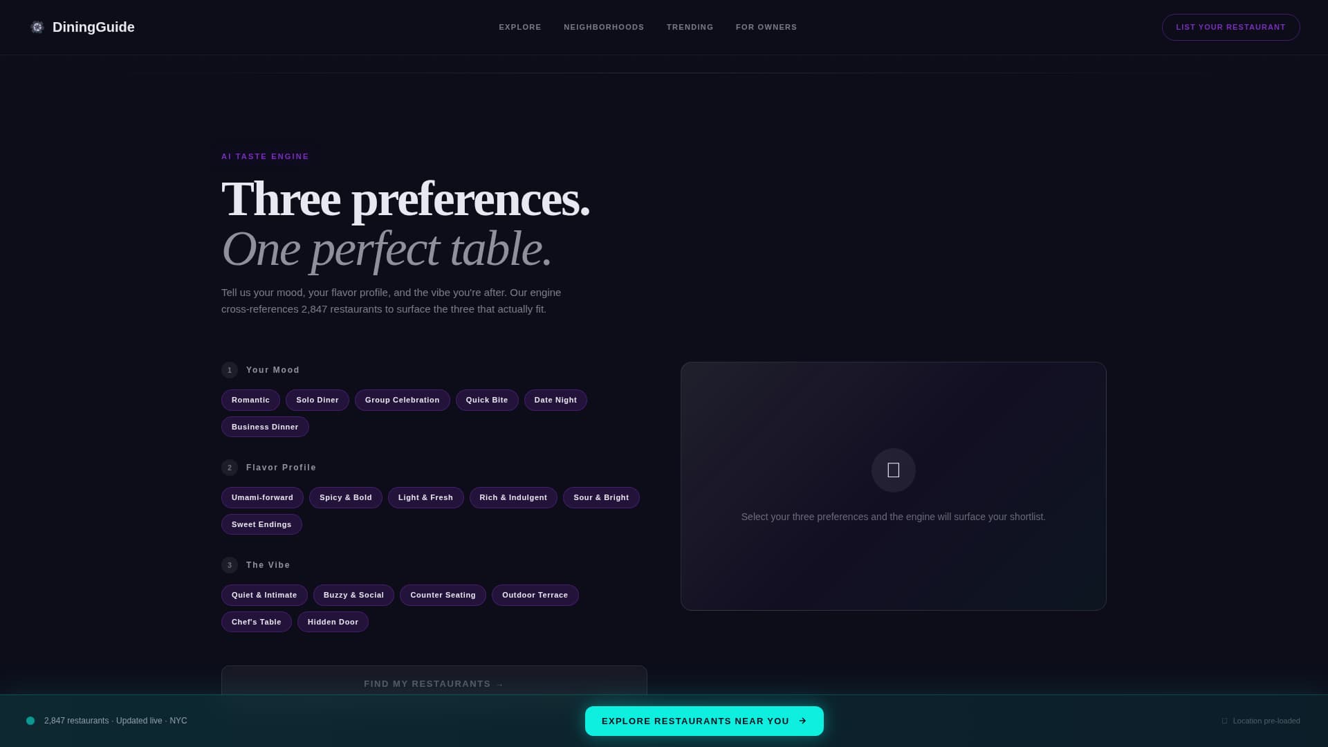 Restaurant Digital Presence Directory Website Template